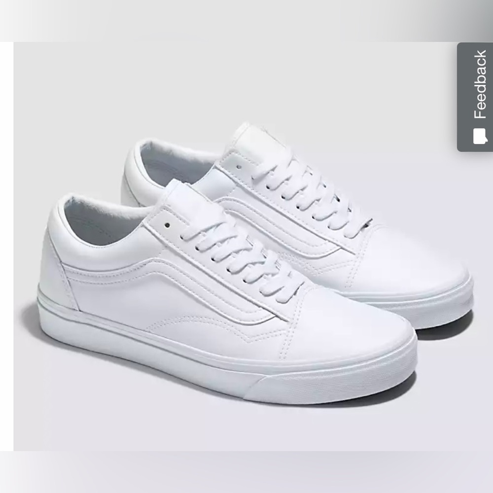Vans White Classic Tumble Old Skool Shoe. NWT